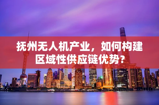 抚州无人机产业，如何构建区域性供应链优势？