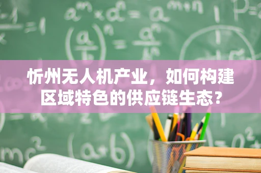 忻州无人机产业，如何构建区域特色的供应链生态？