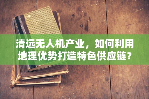 清远无人机产业，如何利用地理优势打造特色供应链？