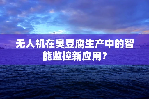 无人机在臭豆腐生产中的智能监控新应用？