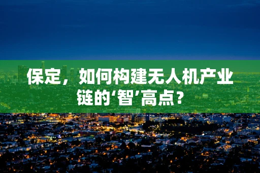 保定，如何构建无人机产业链的‘智’高点？