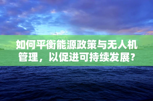 如何平衡能源政策与无人机管理，以促进可持续发展？