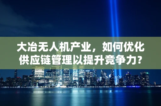 大冶无人机产业，如何优化供应链管理以提升竞争力？