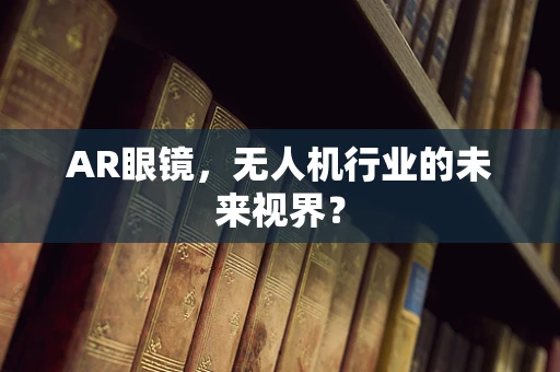 AR眼镜，无人机行业的未来视界？