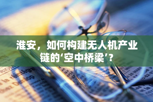 淮安，如何构建无人机产业链的‘空中桥梁’？