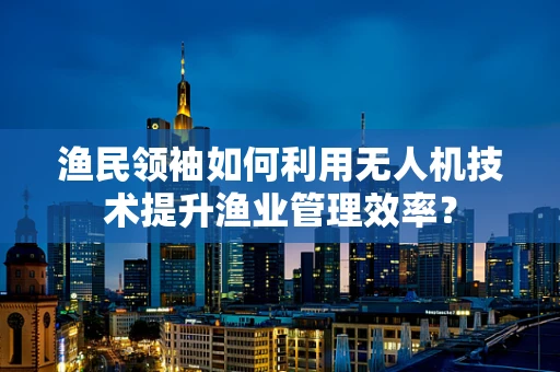 渔民领袖如何利用无人机技术提升渔业管理效率？