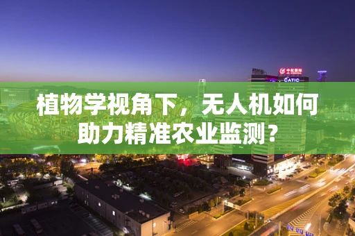 植物学视角下，无人机如何助力精准农业监测？