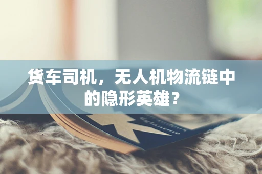 货车司机，无人机物流链中的隐形英雄？