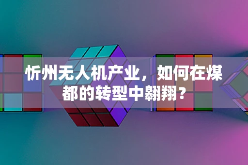 忻州无人机产业，如何在煤都的转型中翱翔？