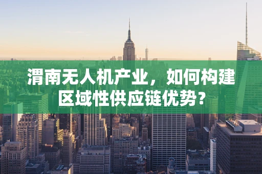 渭南无人机产业，如何构建区域性供应链优势？