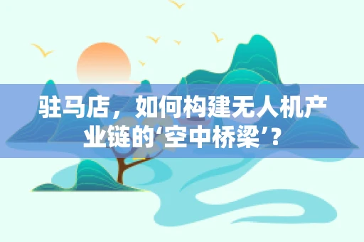 驻马店，如何构建无人机产业链的‘空中桥梁’？