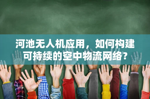 河池无人机应用，如何构建可持续的空中物流网络？