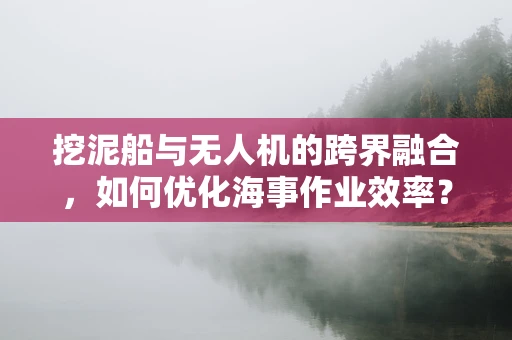 挖泥船与无人机的跨界融合，如何优化海事作业效率？