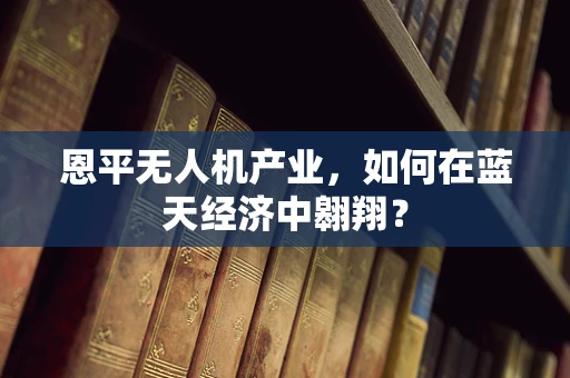 恩平无人机产业，如何在蓝天经济中翱翔？