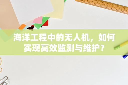 海洋工程中的无人机，如何实现高效监测与维护？