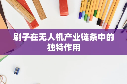 刷子在无人机产业链条中的独特作用