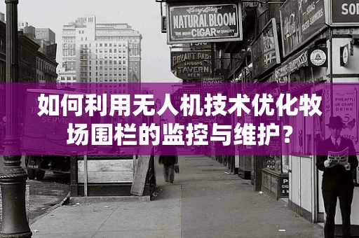 如何利用无人机技术优化牧场围栏的监控与维护？